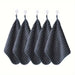 Set of 5 navy blue hand towels