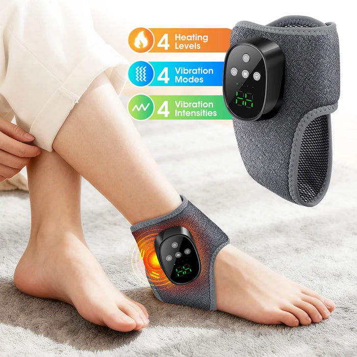 Electric foot and hand massager can vibrate and heat the ankles and ankles, and the bracket joints are portable, which can relax