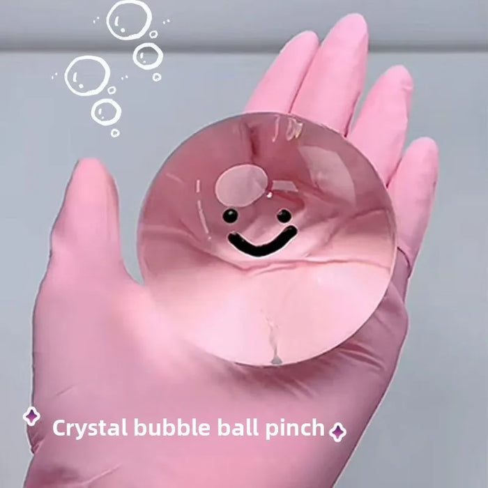 Stress Relief Balls 5 Cm Stress Ball Squeeze Toy Squishy Fidget Toys Crystal Transparent Bouncy Bubble Ball Stress Reliever Toys