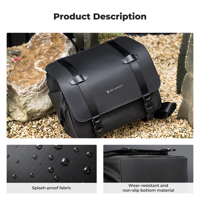 K&F Concept 10L Camera Sling Bag Shoulder Backpack Photography Crossbody Camera Bag for Sony Nikon Canon DSLR with Tripod Holder