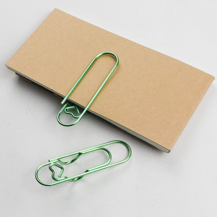 Multifunctional Metal Paper Clip with Integrated Pen Holder for Notebooks School and Office Stationery
