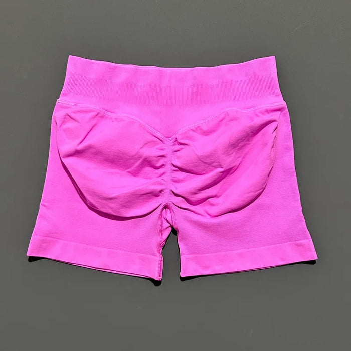 Women Fitness Workout Shorts Yoga High Waist Lift Butt Fitness Shorts Gym Running Sportswear Women Push Up Gym Leggings