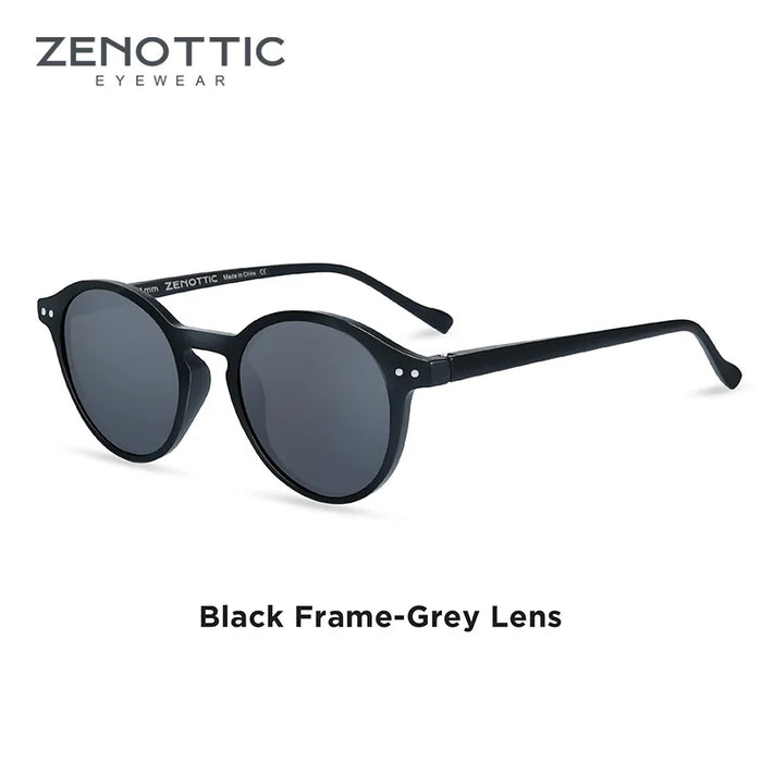 ZENOTTIC Retro Polarized Sunglasses 2023 2024 Men Women Vintage Small Round Frame Sun Glasses Polarized Lens UV400 Goggles Shade