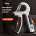 Adjustable hand grip strengthener: Grey