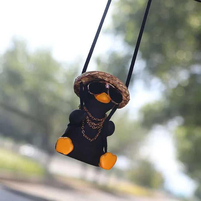 Swinging Duck Car Pendant Hanging Ornaments Interior Decoraction for Car Accessories