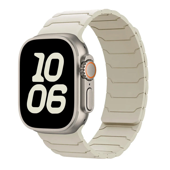 Strap For Apple Watch ultra 2 Band 49mm 45mm 44mm 40mm 42mm 46mm 41mm 38mm Magnetic Silicone Bracelet IWatch Series 10 SE 9 8 7
