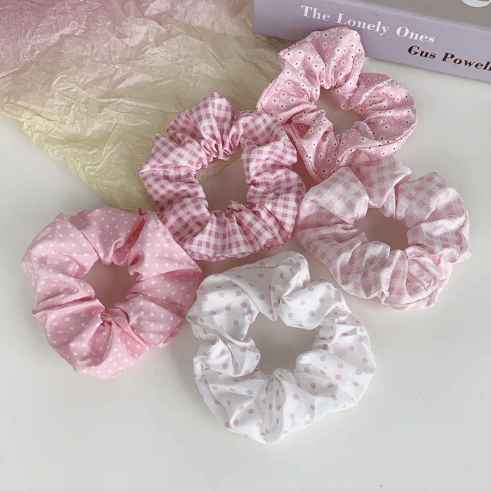 5 polka dot headbands, cute printed fabric leggings, sweet floral dot headbands, college style suitable for women and children