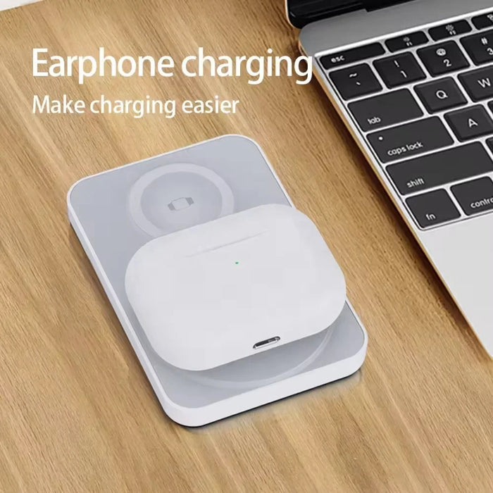 3 in 1 Magnetic Powerbank Wireless Fast Charger For iPhone AirPods  Apple Watch Portable Power bank External Auxiliary Battery