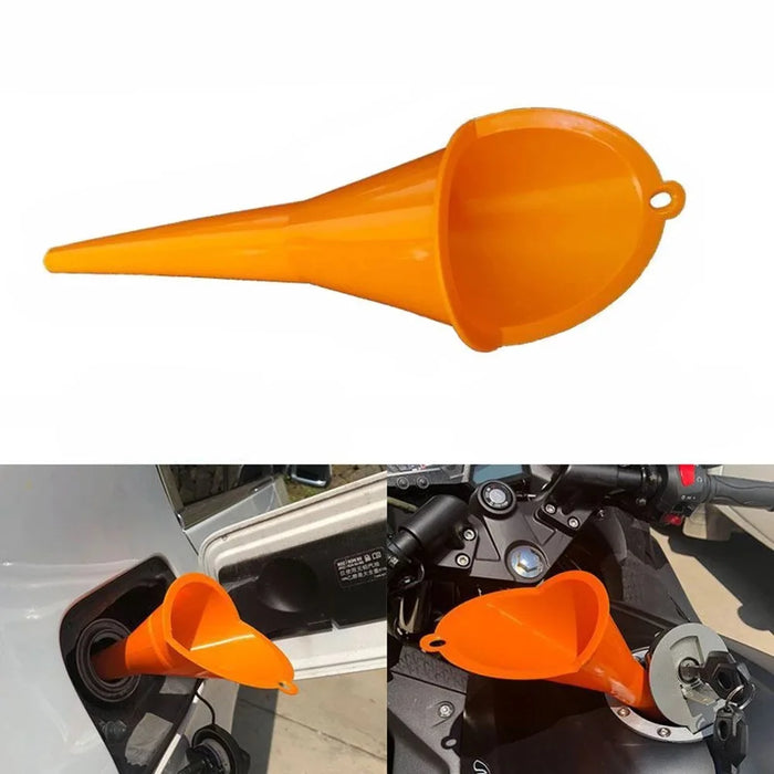 Refueling Funnel Hands-Free Long Spout For Adding Engine Oil Fuel Treasure Additive Motorcycle Special Plastic Glue Large Funnel