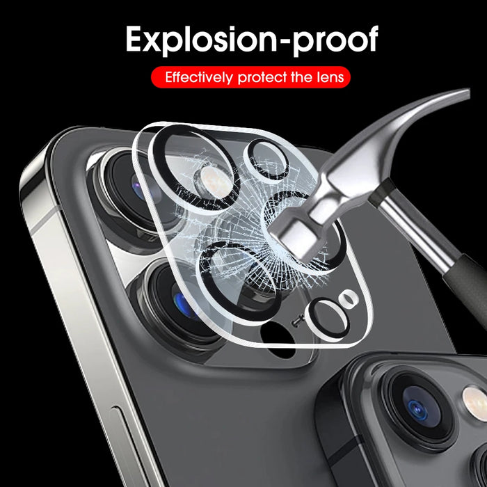 4PCS HD Back Camera Tempered Glass For iPhone 13Mini 13 14 15 16 Pro Max Rear Len Screen Protectors Anti-scratch Glass Film