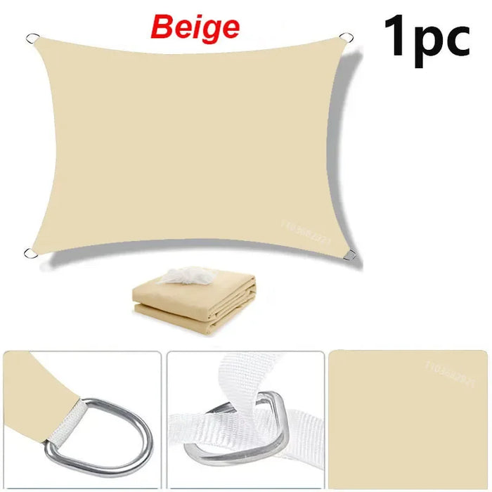 Awning waterproof sunshade sail outdoor terrace lawn beach garden carport backyard deck pavilion awning