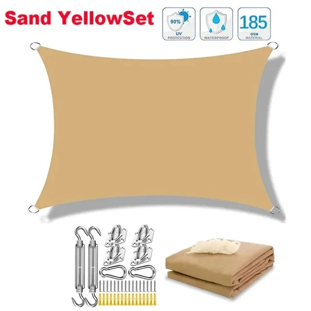 Awning waterproof sunshade sail outdoor terrace lawn beach garden carport backyard deck pavilion awning