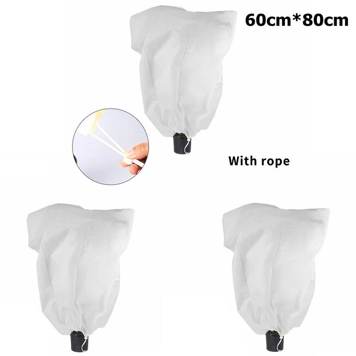 Non-woven Fabric Plant Protection Cover Fruit Protection Bag Winter Plant Coldproof Frost Prevention Mesh Plant Cover Antifreeze