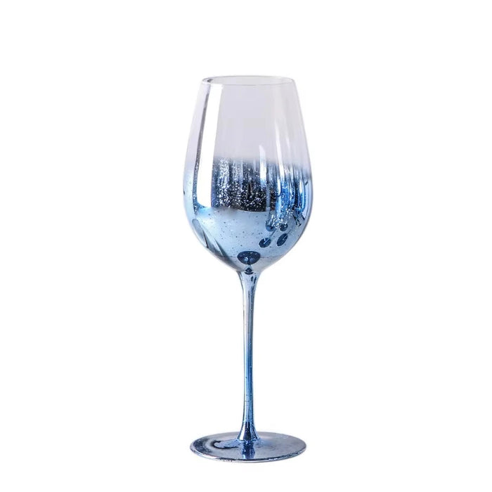 Blue Starry Sky Crystal Glass Goblet Red Wine Glass Mug Home High Value Party Grape Champagne Glass Cocktail Set Furniture Items