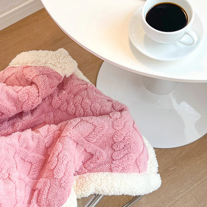 Super Soft Throw Blanket Premium Silky Flannel Fleece 3D Checkered Lightweight Bed Blanket All Season Use