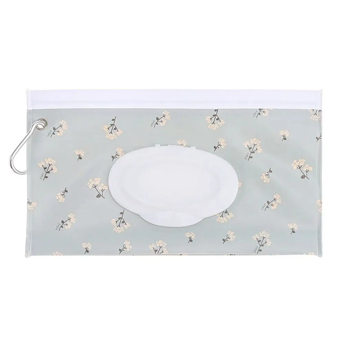 EVA Baby Wet Wipe Pouch Portable Wipes Holder Case Flip Cover Snap-Strap Reusable Refillable Cosmetic Pouch Useful Tissue Box