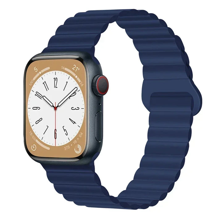 Magnetic Loop Band For Apple Watch Ultra 2 49mm 45mm 44mm 40mm 41mm 42mm Silicone Bracelet iWatch Series 9 8 7 6 SE 5 4 3 Strap