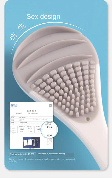 Tongue Cleaner Brush Reusable Oral Cleaning Scraper Oral Breath Multicolor Brush Care Tool Tongue Bad Hygiene Care Removal