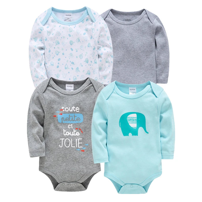 3/6 Pcs/Lot Newborn Baby Clothes Boys Cute Romper 100% Cotton Long Sleeve Bodysuit Baby Clothing Set Gift Infant Jumpsuit 0-24M