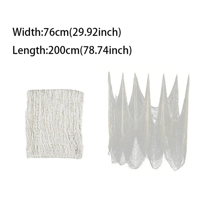 Halloween Bloody Gauze Decorations,Horror Bloody Cloth Bandage,Door Curtainsss,Halloween Haunted House Party Props
