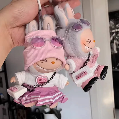Labubu Doll Clothes Outfit Accessories For Korea Kpop Exo Labubu Idol V1 V2 Skirt sweater Clothing Gift