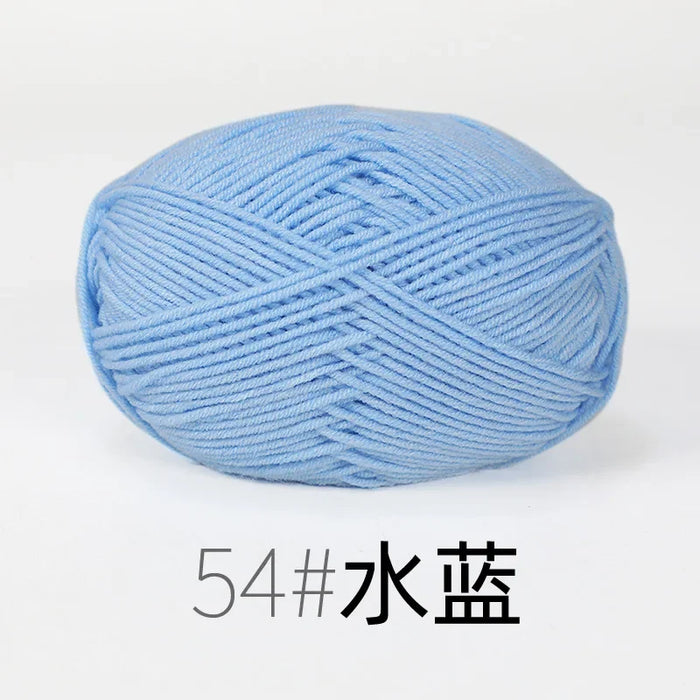 Organic Cotton Yarn 4ply Baby Milk Knitted Yarn For Craft Sweater Hat Dolls Scarves 1 Ball 50g Soft Wool Crochet Yarn Wholesale
