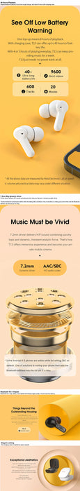 QCY T13 ANC Earphone Bluetooth 5.3 Active Noise Cancellation -28dB Wireless Headphone Fast Charge Earbuds 0.068' Low Latency