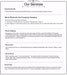 Supplier service policy text graphic