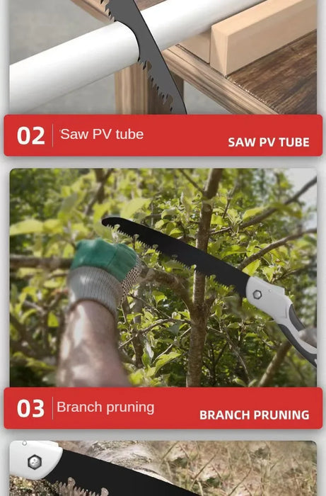 Folding Hand Saw Multifunctional Outdoor Logging Saw Woodworking Folding Portable Saw For Garden Pruner Gardening Tools Tree