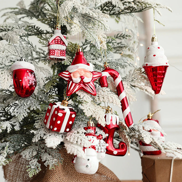 2pcs Snowman Christmas Balls Ornaments Christmas Tree Hanging Bauble