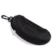 Hard shell sunglasses case with clip, Black