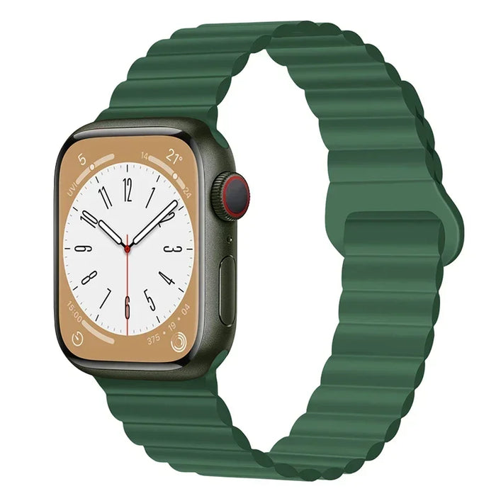 Magnetic Loop Band For Apple Watch Ultra 2 49mm 45mm 44mm 40mm 41mm 42mm Silicone Bracelet iWatch Series 9 8 7 6 SE 5 4 3 Strap