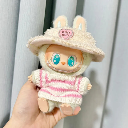 Labubu Doll Clothes Outfit Accessories For Korea Kpop Exo Labubu Idol V1 V2 Skirt sweater Clothing Gift