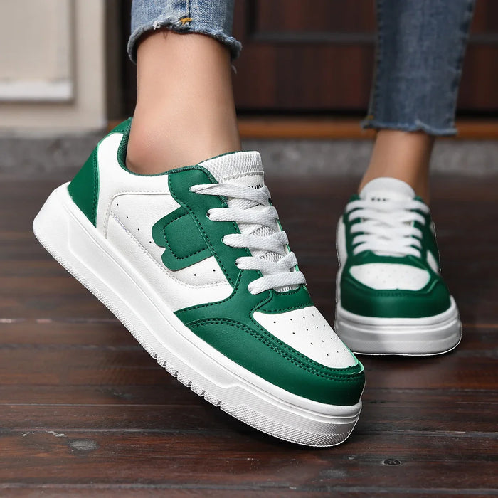 HKDQ Trendy Skate Shoes Unisex Platform Casual Sneakers Women Low-cut Comfortable Lightweight Outdoor Skateboard Shoes For Men