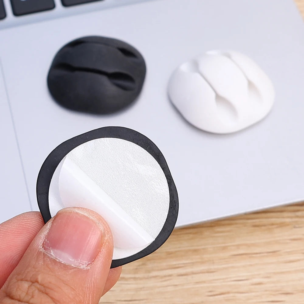Wholesale Cable Organizer Silicone USB Cable Winder Management Clips for Mouse Keyboard Earphone Headset Wire Holders 1-10pcs