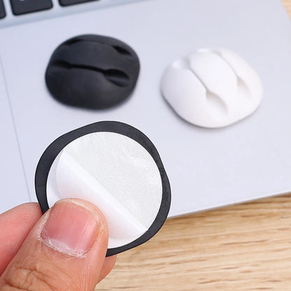 Wholesale Cable Organizer Silicone USB Cable Winder Management Clips for Mouse Keyboard Earphone Headset Wire Holders 1-10pcs