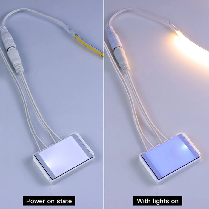 Makeup Mirror Backlight Lighting COB 5V USB LED Strip Penetrate Mirror Touch Sensor Switch Dimmable Bathroom Vanity Mirror Light