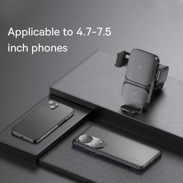 Baseus Car Phone Holder Infrared 15W QI Wireless Phone Charger for iPhone Xiaomi Samsung Car Mount Fast Charging Easy Control