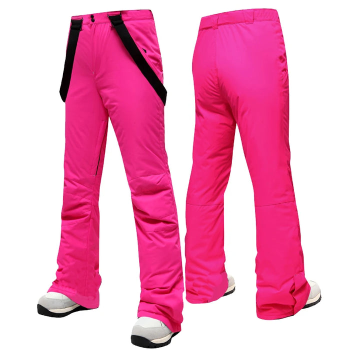 Ski Pants Women Thick  Waterproof Winter Snow Pants Breathable Overalls