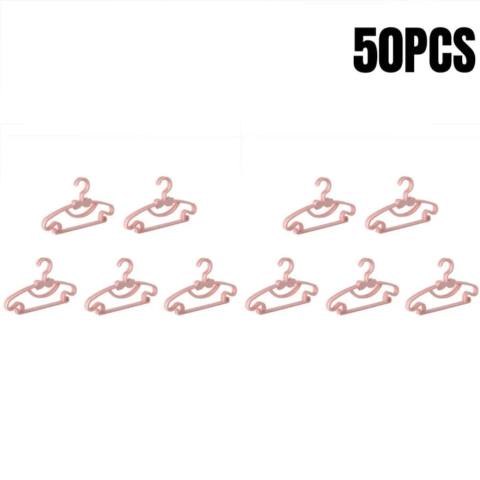 5-50Pcs Baby Hangers Plastic Kids Clothes Storage Hanger for Nursery Children Hangers Toddler Infant Portable Coats Home Rack
