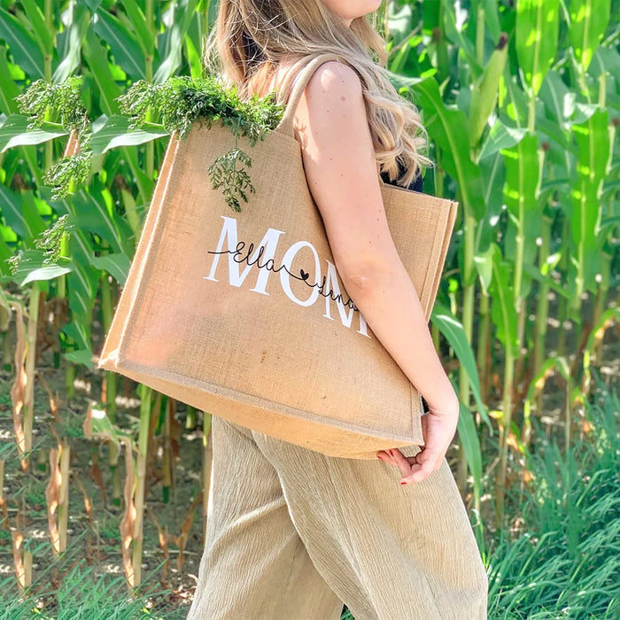 Personalized Jute Bag Bridesmaid Gift Bag