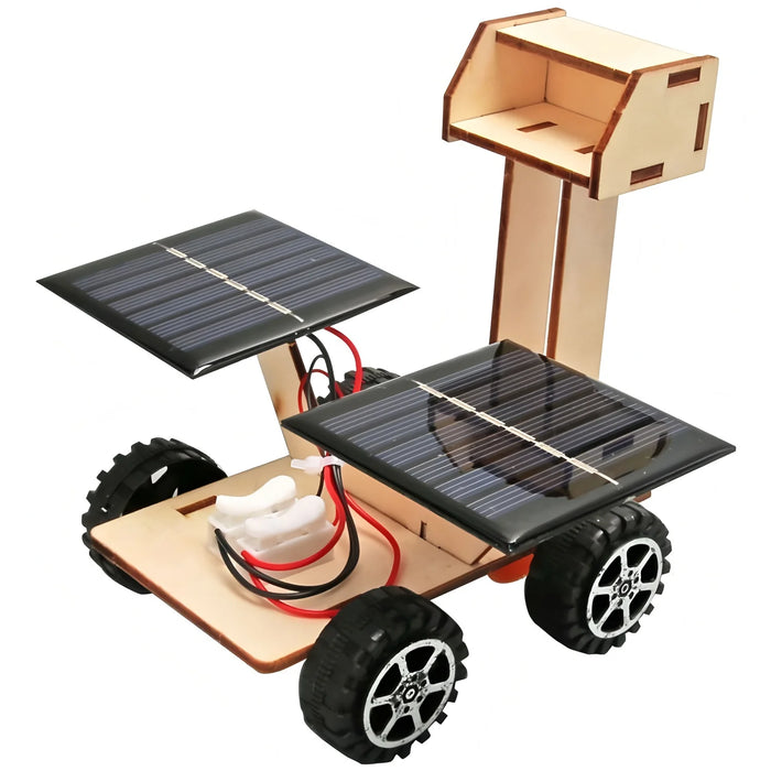 Solar lunar rover from above with both panels