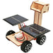 Solar lunar rover from above with both panels