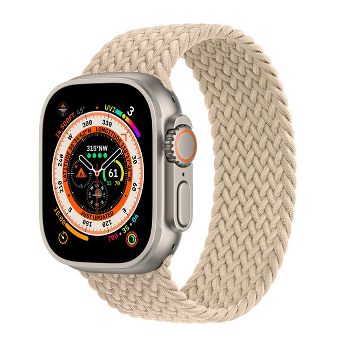 Braided Solo Loop For Apple Watch Strap 44mm 40mm 45mm 41mm 49mm 42mm 46mm Bracelet iWatch Series 10 9 SE 8 7 6 5 4 Ultra 2 Band