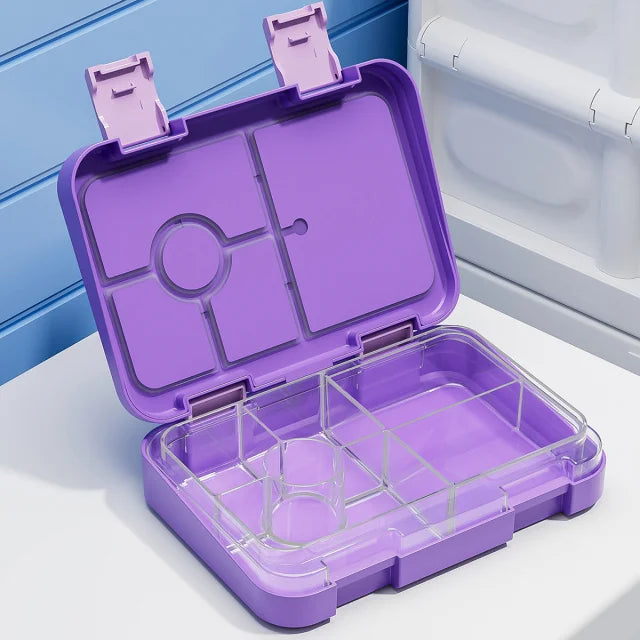 1100ml Cartoon Christmas Printed Lunch Box Microwavable Bento Box Interlayer Leakproof Storage Box Hermetic Containers Students