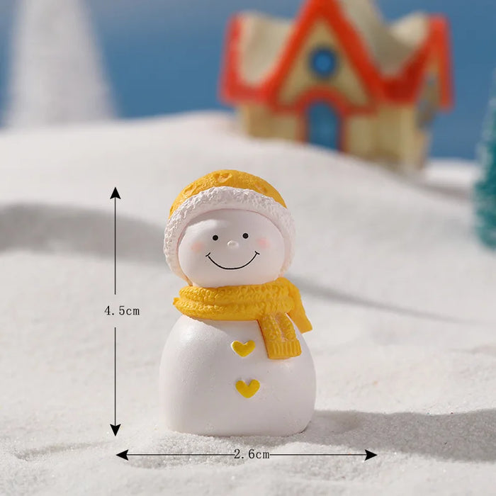 A Pairs Mini Lovers Snowman Santa Claus Miniature