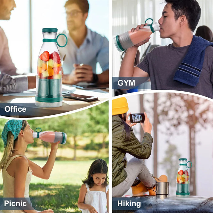 Portable Blender in Bottle Fresh Juicer Blender Rechargeable Mixer Smoothie Blender Electric Orange Fruit Juice Extractor Machine