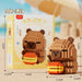 Capybara with burger and its colour box, about 10 x 4.5 x 12 cm