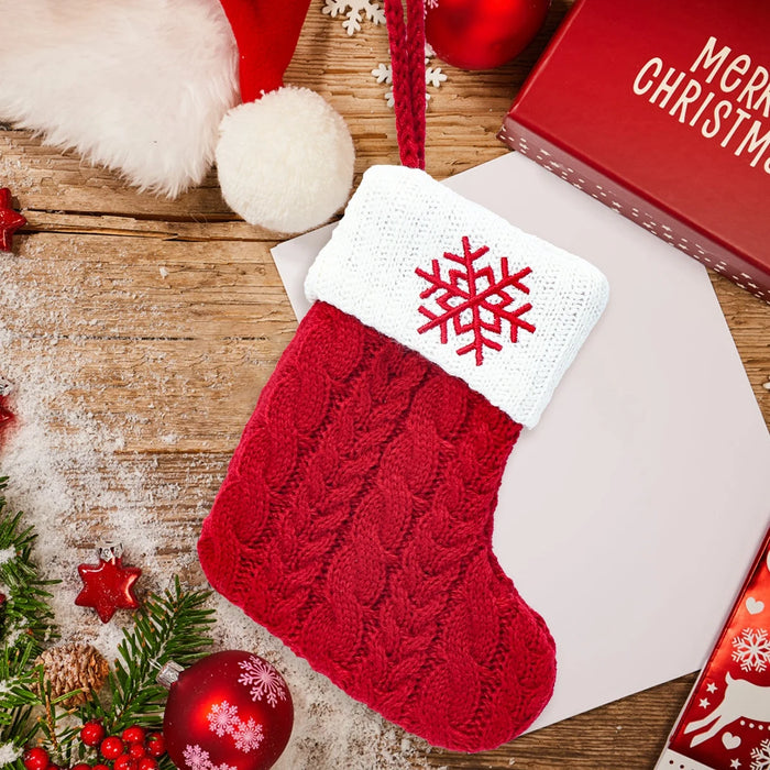 Christmas Alphabet Knitting Socks Christmas Tree Ornaments Christmas Decorations For Home 2025 Navidad Noel New Year 2026 Gifts