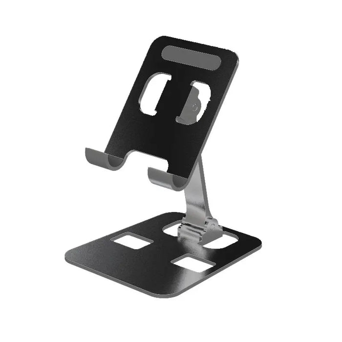 Foldable aluminum phone stand: Black